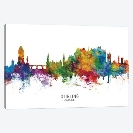 Stirling Scotland Skyline Canvas Print #MTO2155} by Michael Tompsett Art Print