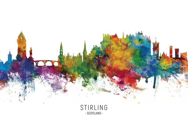 Scotland: Stirling Scotland Skyline by Michael Tompsett
