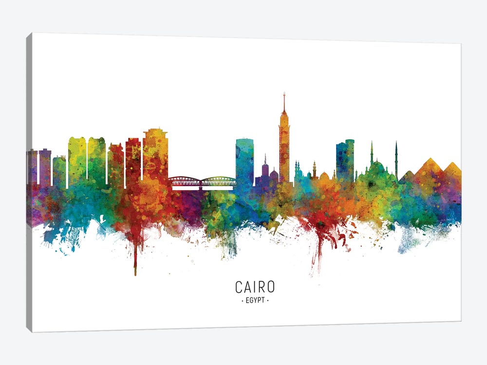 Cairo Egypt Skyline by Michael Tompsett 1-piece Art Print