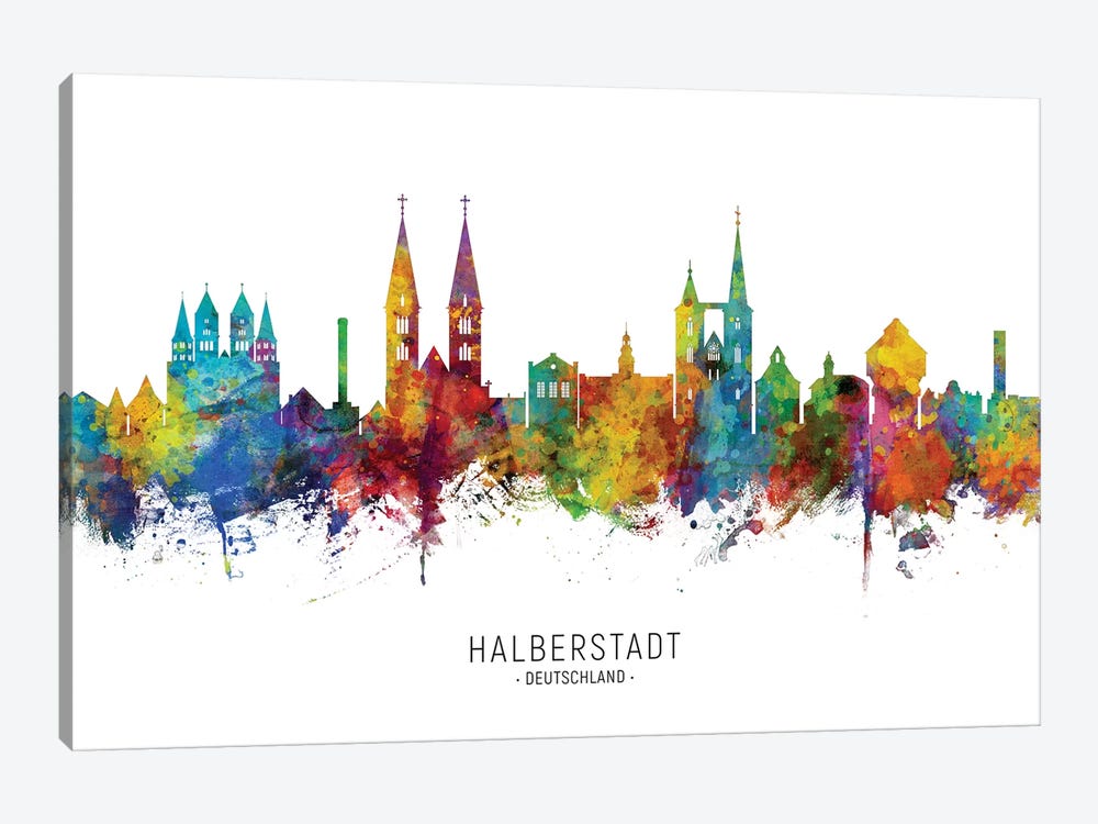 Halberstadt Skyline by Michael Tompsett 1-piece Canvas Art Print