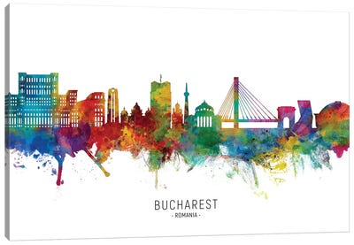 Bucharest Romania Skyline Canvas Art Print - Romania