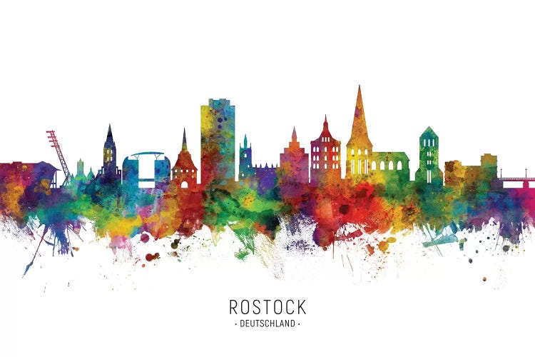 Rostock Deutschland Skyline