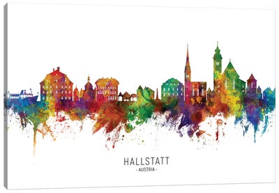 Hallstatt Austria Skyline Canvas Art Print