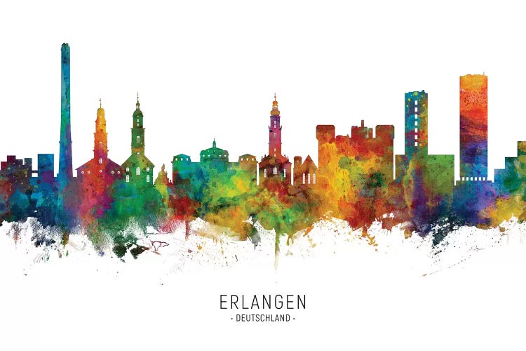 Erlangen Deutschland Skyline