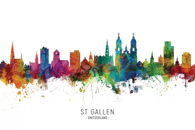 St Gallen Switzerland Skyline