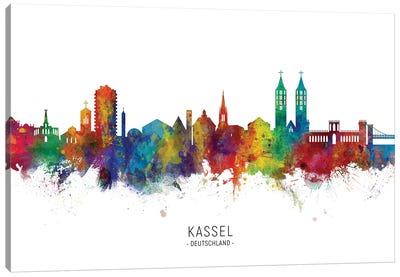 Kassel Deutschland Skyline Canvas Art Print