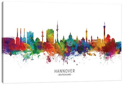 Hannover Deutschland Skyline Canvas Art Print