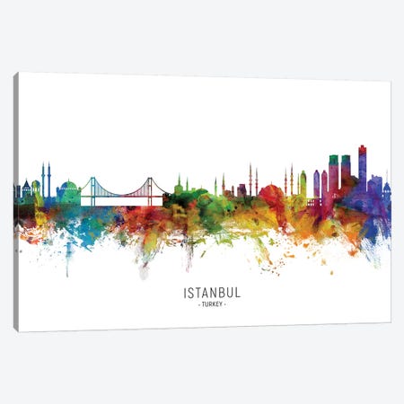 Istanbul Turkey Skyline Canvas Print #MTO2199} by Michael Tompsett Canvas Artwork