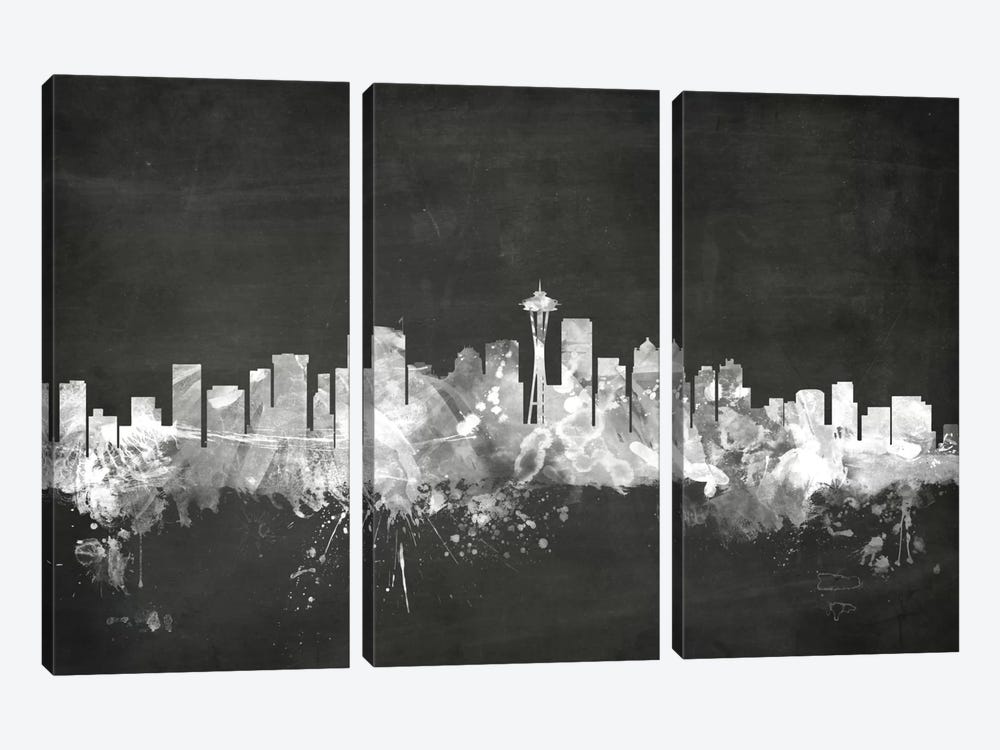 Seattle, Washington, USA by Michael Tompsett 3-piece Canvas Art