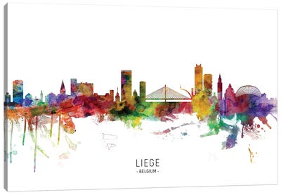 Liege Belgium Skyline Canvas Art Print