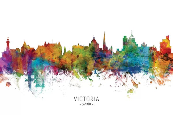 British Columbia: Victoria Canada Skyline by Michael Tompsett