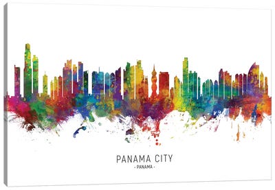 Panama City Skyline Canvas Art Print
