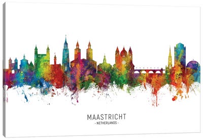 Maastricht Netherlands Skyline Canvas Art Print - Netherlands Art