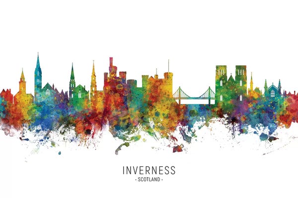 Scotland: Inverness Scotland Skyline by Michael Tompsett