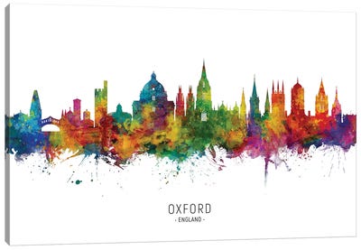 Oxford England Skyline Canvas Art Print