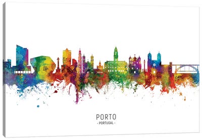 Porto Portugal Skyline Canvas Art Print - Porto