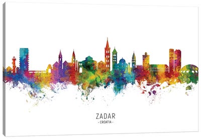 Zadar Croatia Skyline Canvas Art Print - Croatia