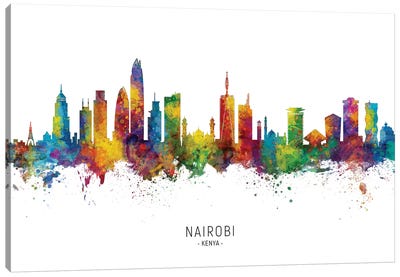 Nairobi Kenya Skyline Canvas Art Print