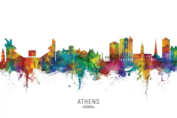 Georgia: Athens Georgia Skyline by Michael Tompsett
