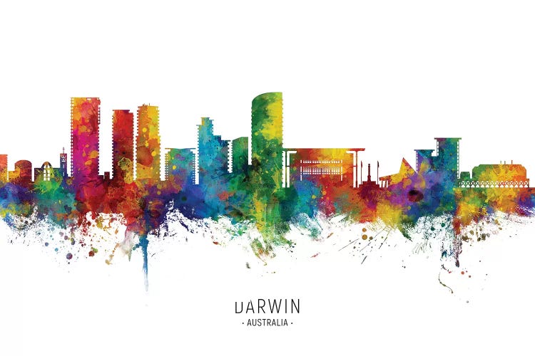 Darwin Australia Skyline by Michael Tompsett wall art