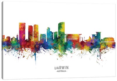 Darwin Australia Skyline Canvas Art Print