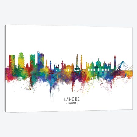 Lahore Pakistan Skyline Canvas Print #MTO2246} by Michael Tompsett Canvas Print