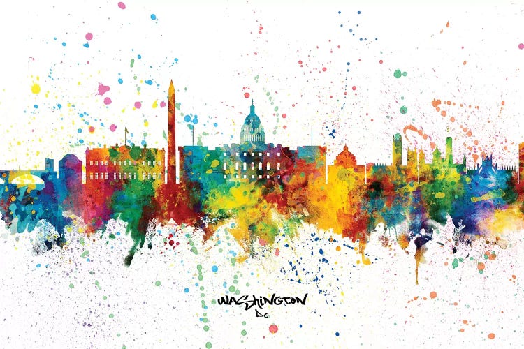 Washington DC Skyline Splash