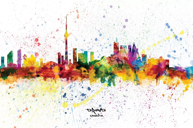 Toronto Canada Skyline Splash