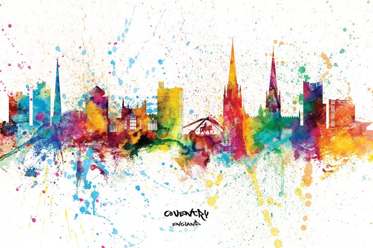 Coventry England Skyline Splash