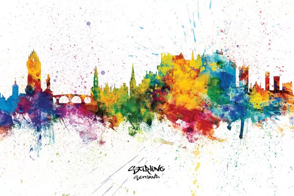 Scotland: Stirling Scotland Skyline Splash by Michael Tompsett