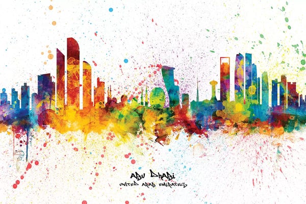 Abu Dhabi Skyline Splash