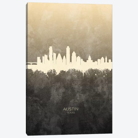 Austin Texas Skyline Taupe Canvas Print #MTO2395} by Michael Tompsett Art Print