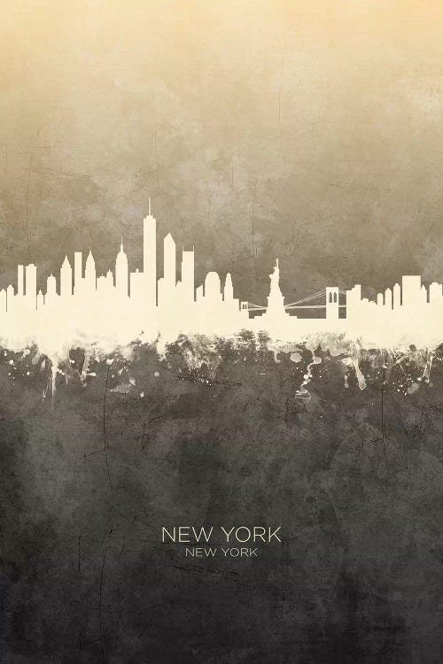 New York New York Skyline Taupe