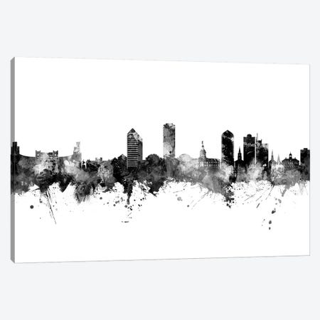 Tallahassee Florida Skyline Black And White Canvas Print #MTO2475} by Michael Tompsett Canvas Artwork