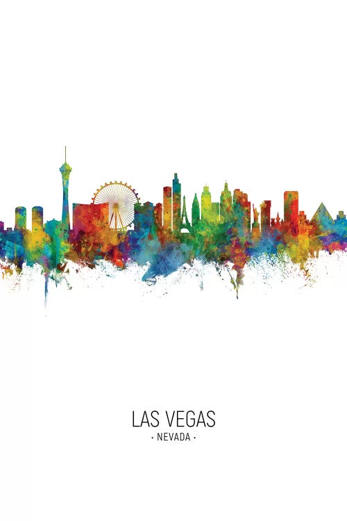 Portrait Las Vegas Nevada Skyline