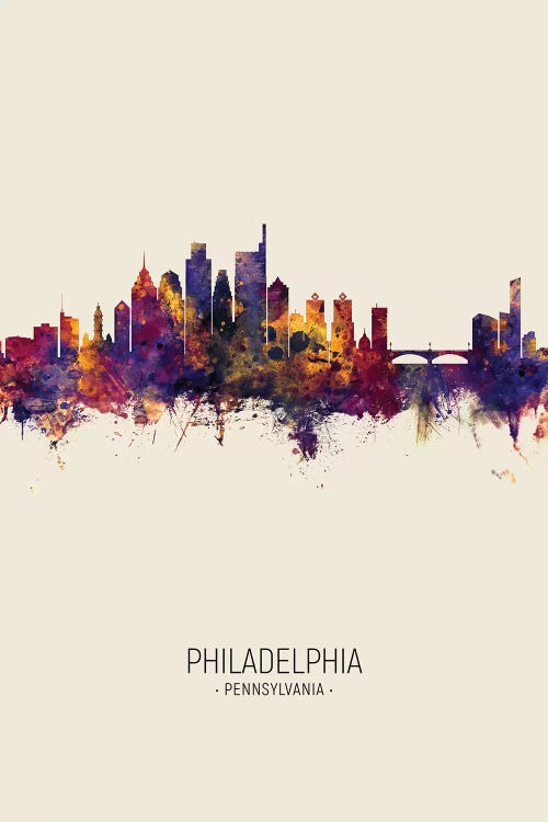 Philadelphia Pennsylvania Skyline Fall