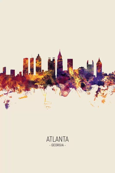 Georgia: Atlanta Georgia Skyline Fall by Michael Tompsett