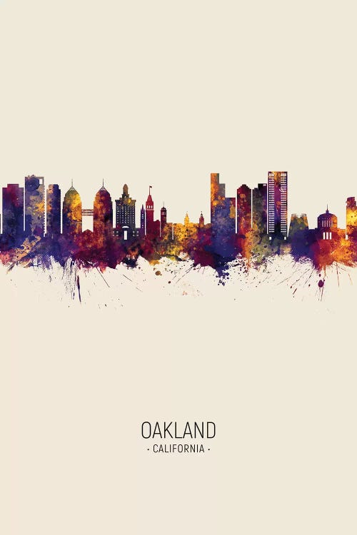 Oakland California Skyline Fall