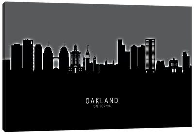 Oakland California Skyline Glow Canvas Art Print - Oakland