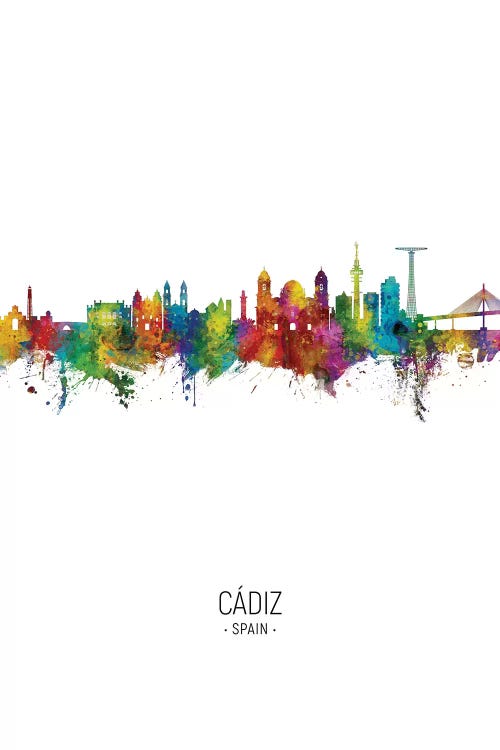 Cadiz Spain Skyline Portrait