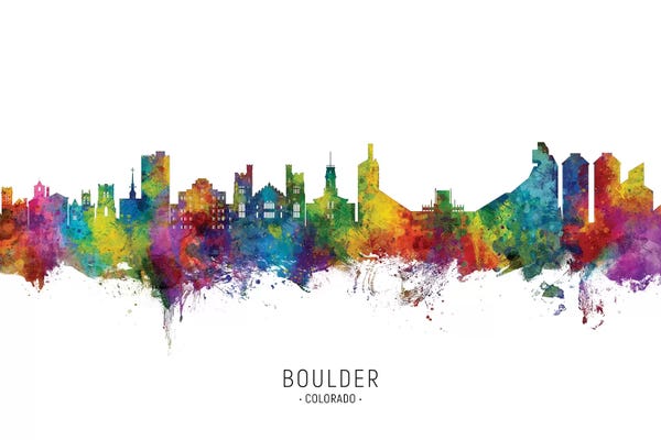 Boulder Colorado Skyline City Name
