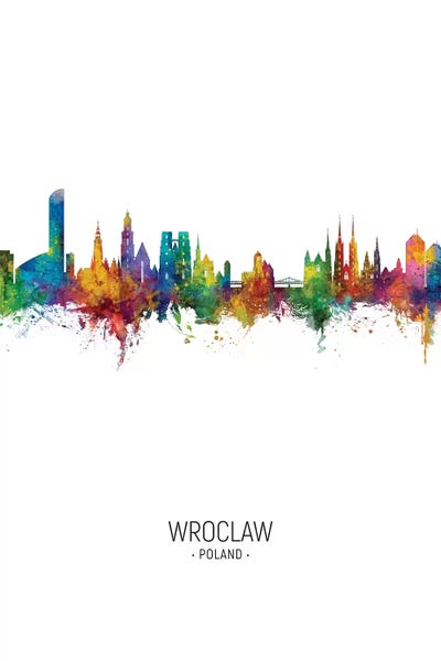 Wroclaw Poland Skyline Portrait