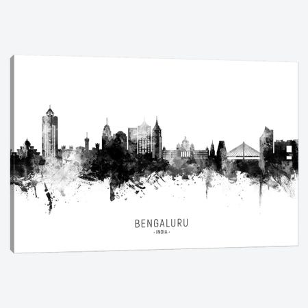 Bengaluru India Skyline Name Bw Canvas Print #MTO2698} by Michael Tompsett Canvas Print