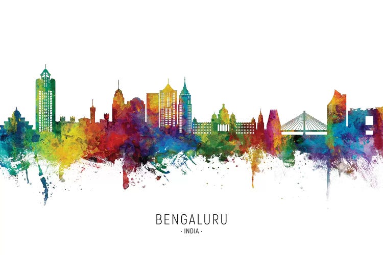 Bengaluru India Skyline City Name