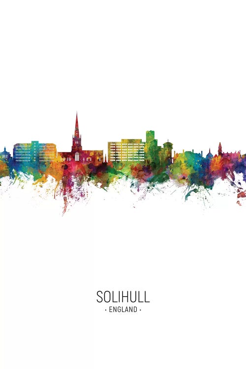 Solihull England Skyline Portrait