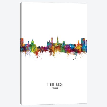 Toulouse France Skyline Portrait Canvas Print #MTO2711} by Michael Tompsett Canvas Wall Art