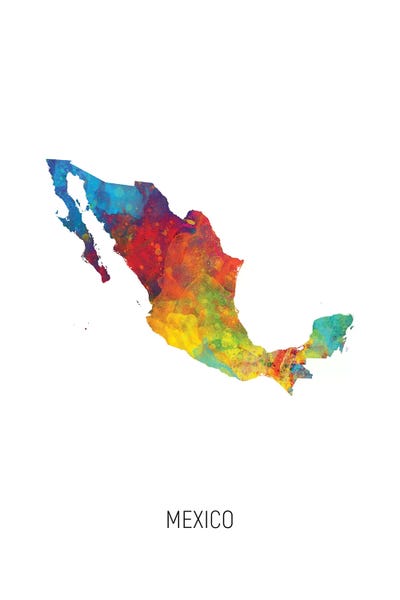Mexico: Mexico Map by Michael Tompsett