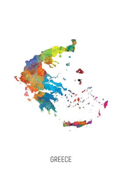Greece: Greece Map by Michael Tompsett