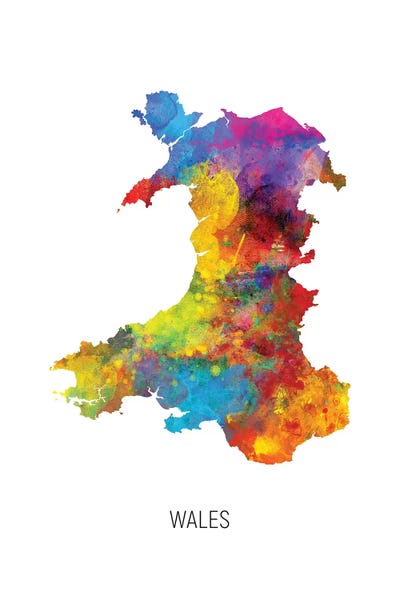 Wales: Wales Map by Michael Tompsett