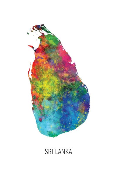 Sri Lanka: Sri Lanka Map by Michael Tompsett